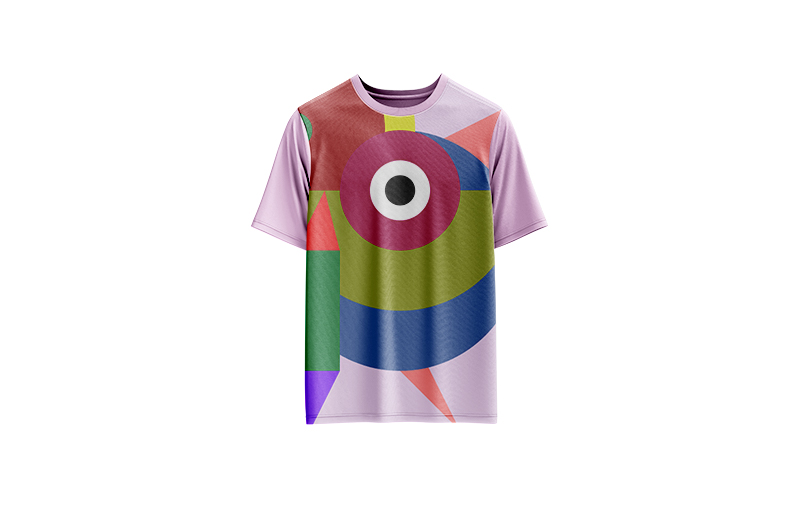 Wandering Eyes — generative code art with moving eyes in a wandering digital world